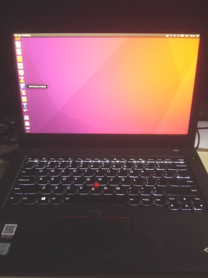 THINKPAD T460P WIN10 & UBUNTU 16.04 双系统 启动后的 UBUNTU 16.04