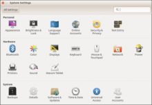 ubuntu system settings
